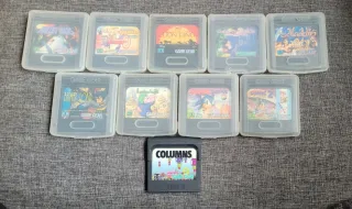Lote Sega Game Gear + Juegos y manuales + maletín