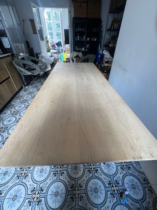 Mesa Comedor Roble y Metal