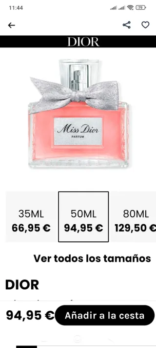 Miss Dior Parfum - Eau de Parfum 50ml.