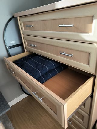 Cómoda 6 cajones haya clara