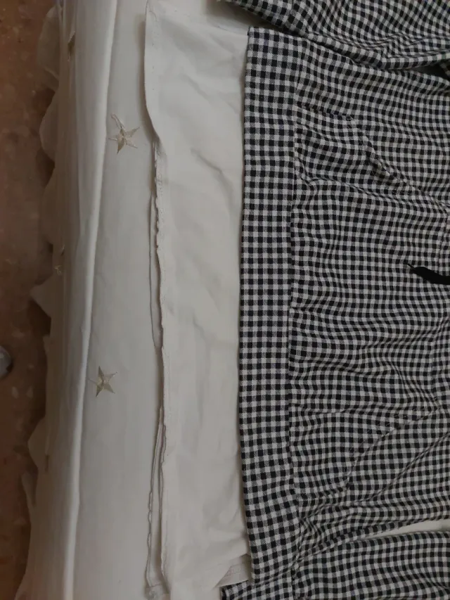 Sudadera cuadros blanco y negro