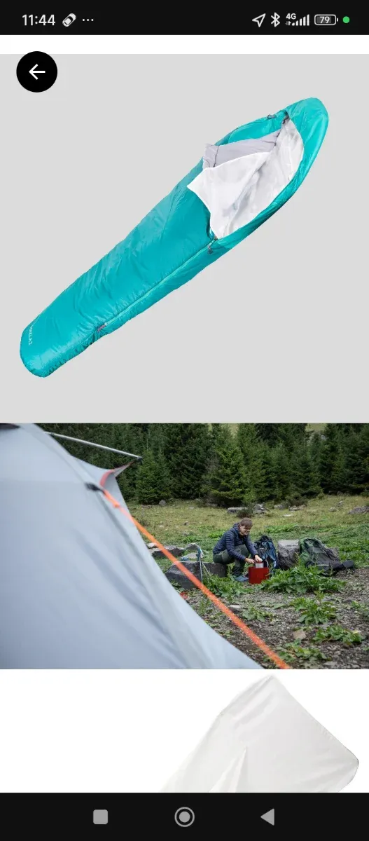 Sábana saco trekking seda MT500