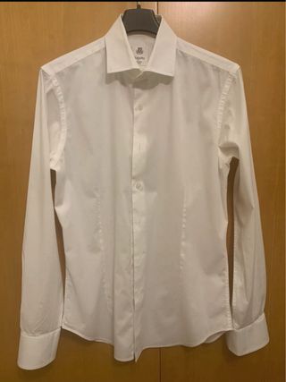 Camicia uomo Bagutta bianca manica lunga Tg. 38
