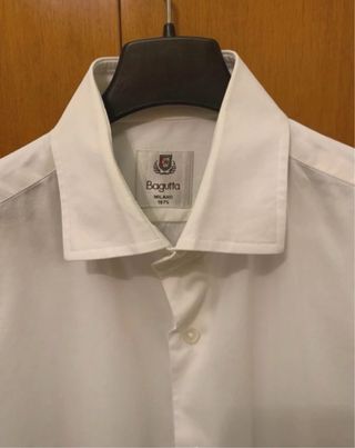 Camicia uomo Bagutta bianca manica lunga Tg. 38