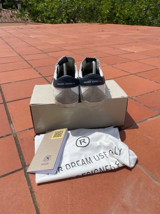 Golden Goose Superstar Azul Blanco