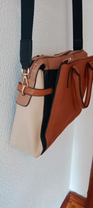 Maletín Parfois Beige y Marrón