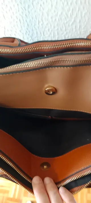 Maletín Parfois Beige y Marrón