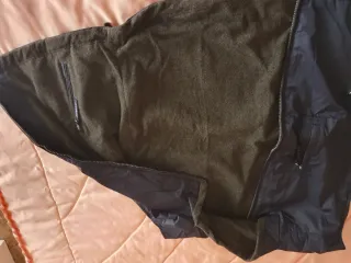 Chaleco caballero azul y gris. Reversible