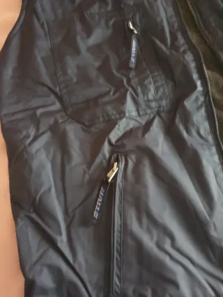 Chaleco caballero azul y gris. Reversible