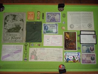 Lote antiguo. Guerra Civil Billetes Lotería Tabaco