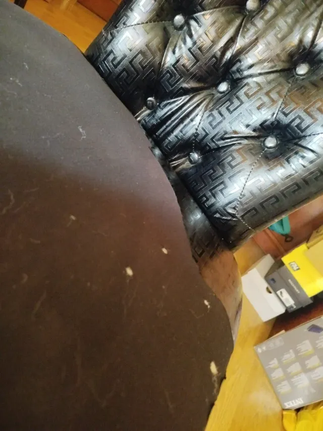 Sillón negro capitoné