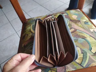 Portafoglio donna con stampa Roma