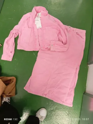 Conjunto vaquero rosa