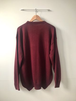 Jersey Lacoste Hombre Burdeos XL Vintage