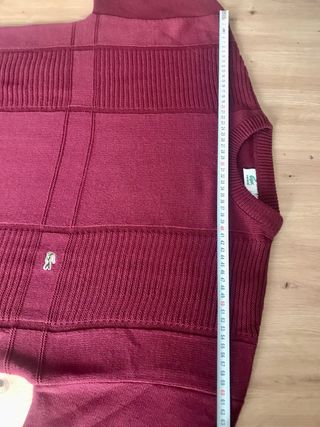 Jersey Lacoste Hombre Burdeos XL Vintage