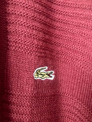 Jersey Lacoste Hombre Burdeos XL Vintage