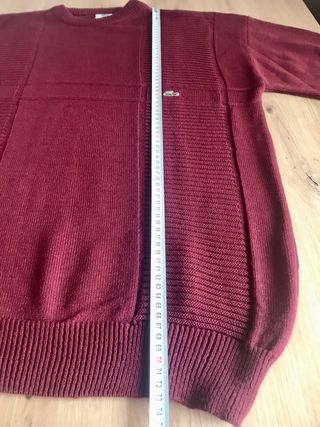 Jersey Lacoste Hombre Burdeos XL Vintage