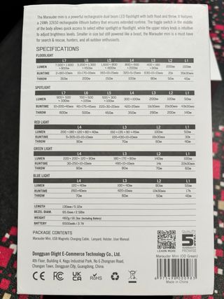 Linterna Olight Marauder Mini