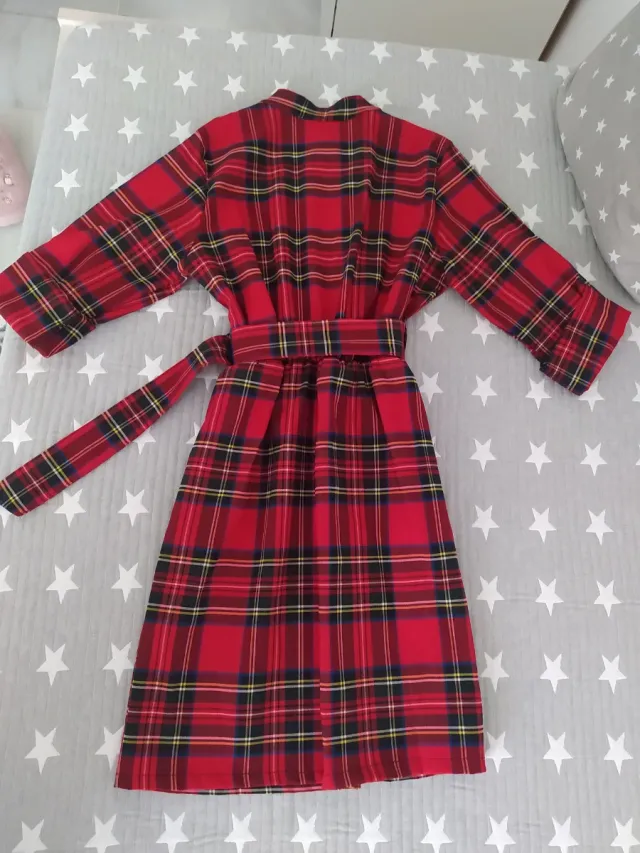 Vestido a cuadros rojo