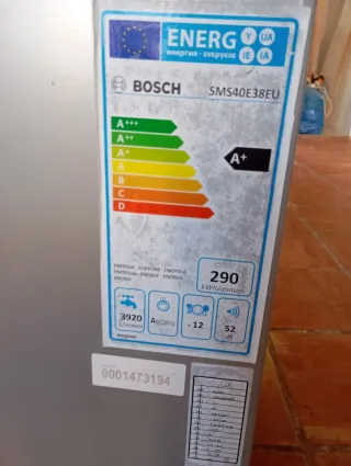 Lavavajillas Bosch SMS40E38EU – Acero inoxidable