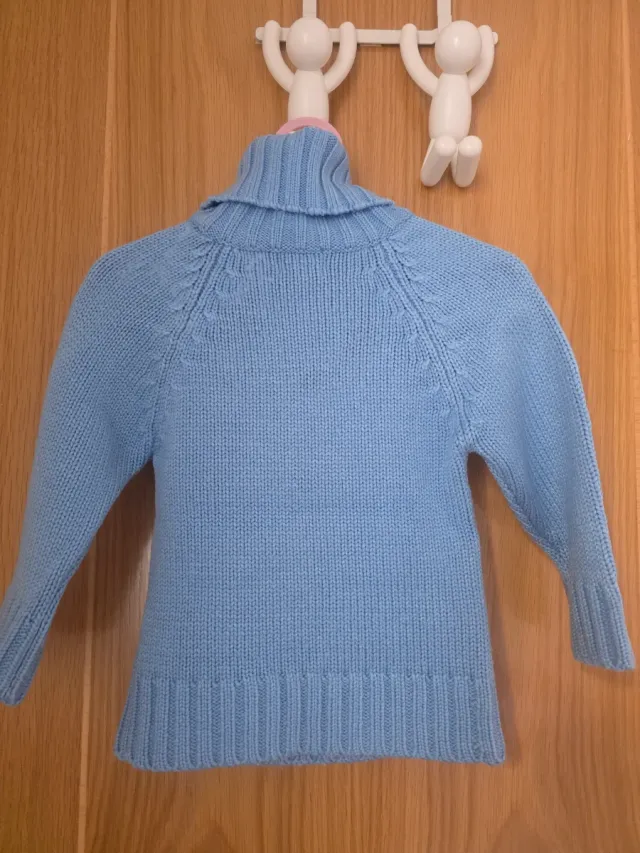 Jersey azul T.2 con flores