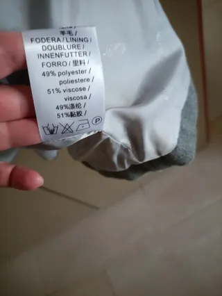 Cappotto ragazza, pura lana, grigio, taglia 16A