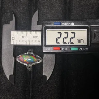 Anillo Plata 925 Ópalo Natural Marquise