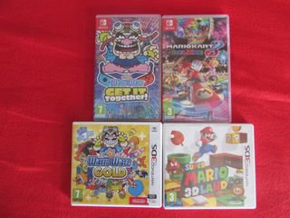 Lote 4 Cajas Vacías Nintendo Switch y 3DS