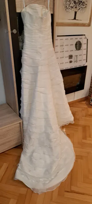 Vestido de Novia Blanco con Pedrería