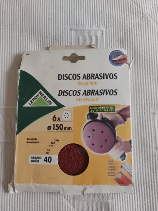 Discos Abrasivos Leroy Merlin 150mm Grano 40