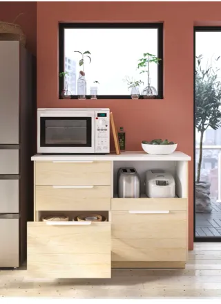 Tirador blanco para armario/mueble