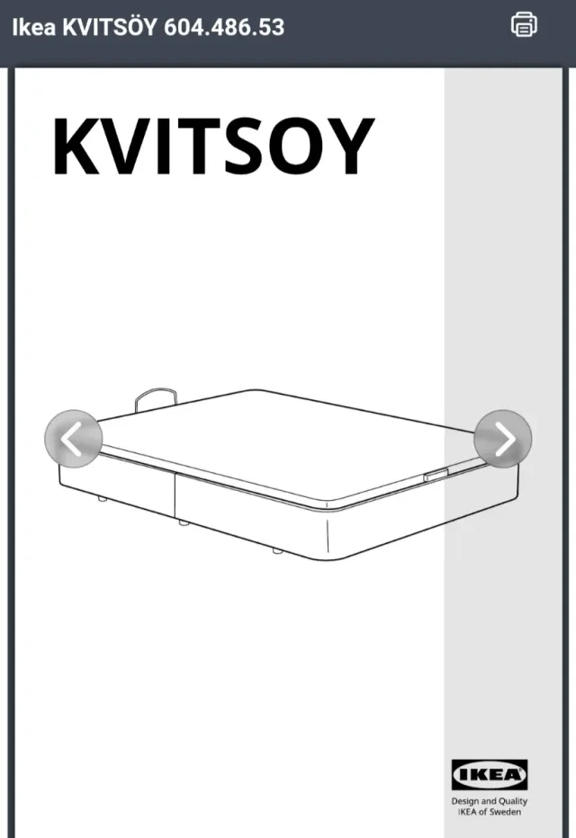 Cama Canapé abatible Ikea kvitsoy 135x190