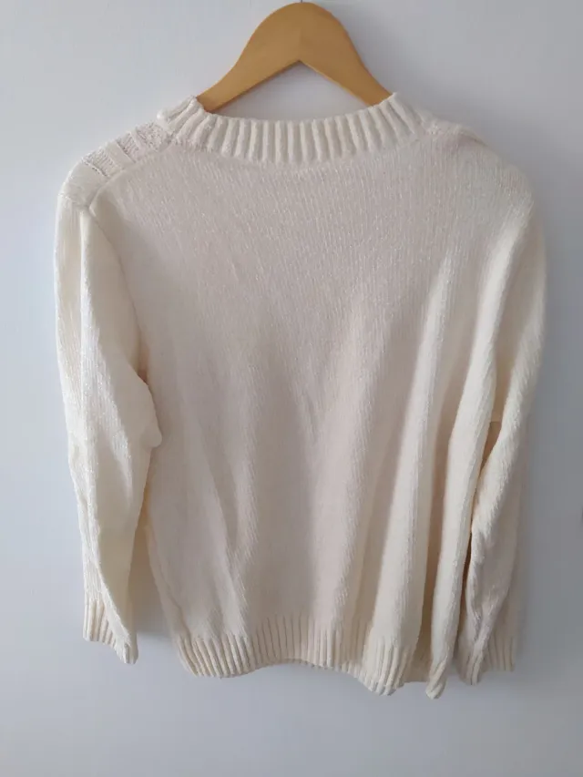 Jersey suave beige talla única