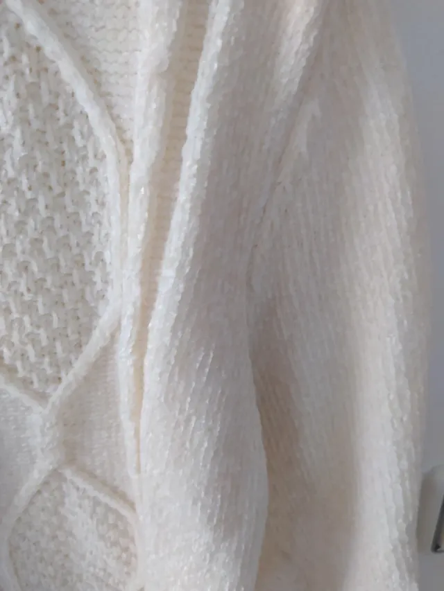 Jersey suave beige talla única