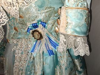 Traje Fallera Talla 34/36 Azul y Oro