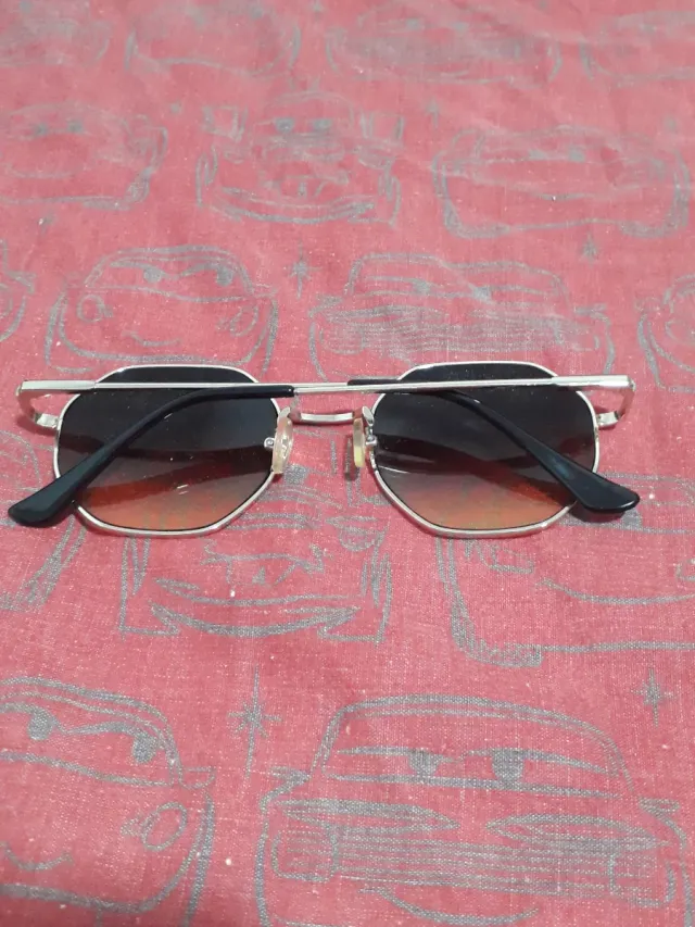 Gafas de sol octogonales mujer plata