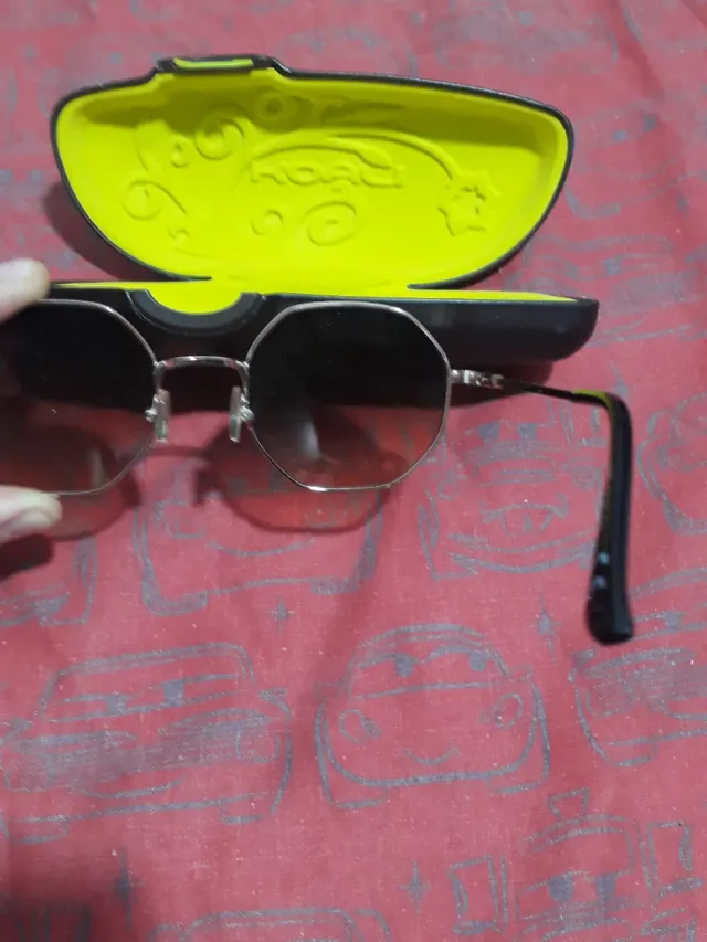 Gafas de sol octogonales mujer plata