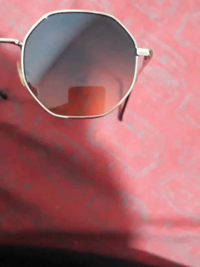 Gafas de sol octogonales mujer plata