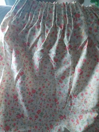 Cortinas florales (2 unidades)