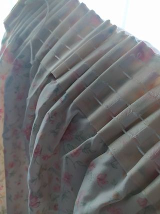 Cortinas florales (2 unidades)