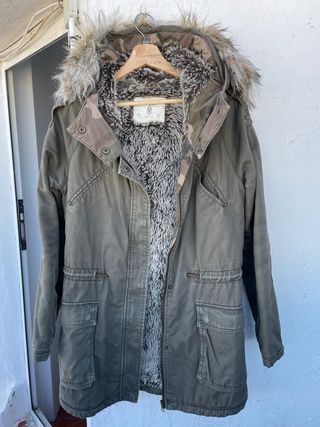 Parka militar verde talla S.