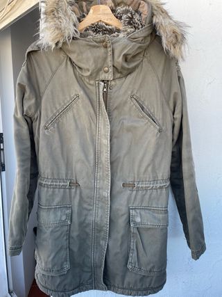 Parka militar verde talla S.