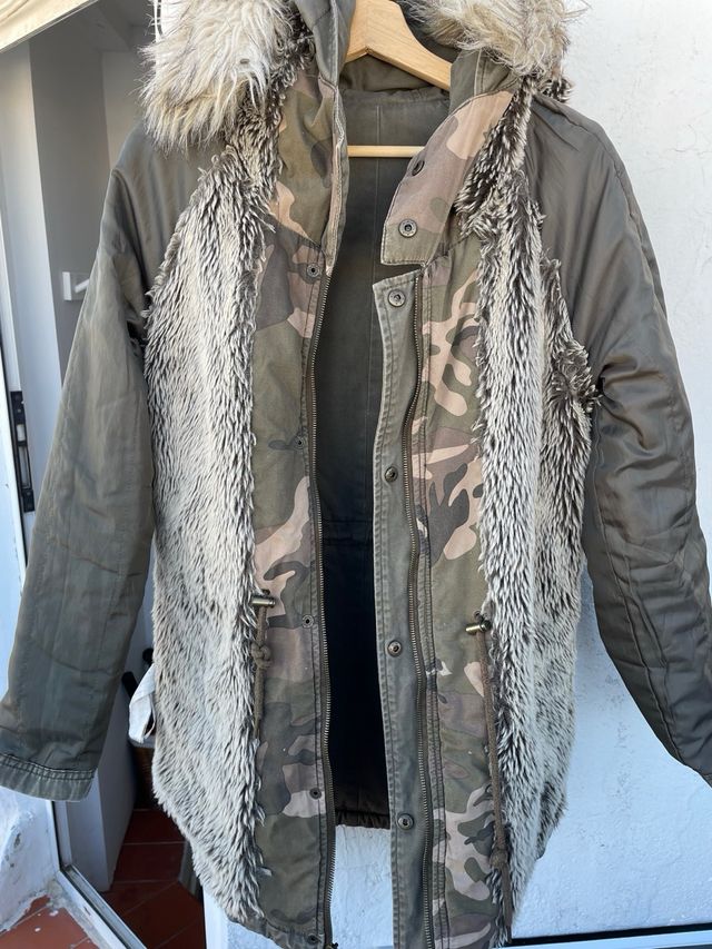 Parka militar verde talla S.