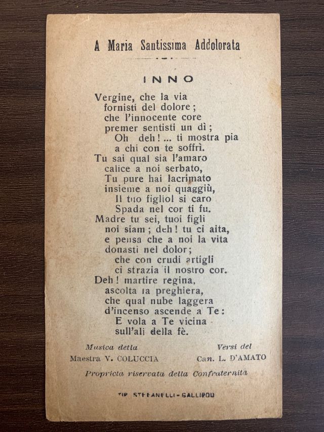 Madonna SS. Addolorata di Monte Carmelo