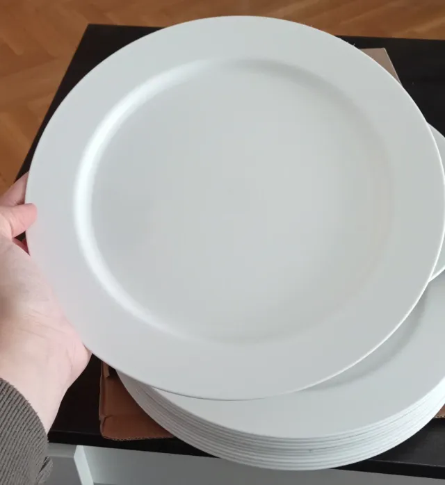 Platos de plástico reutilizables