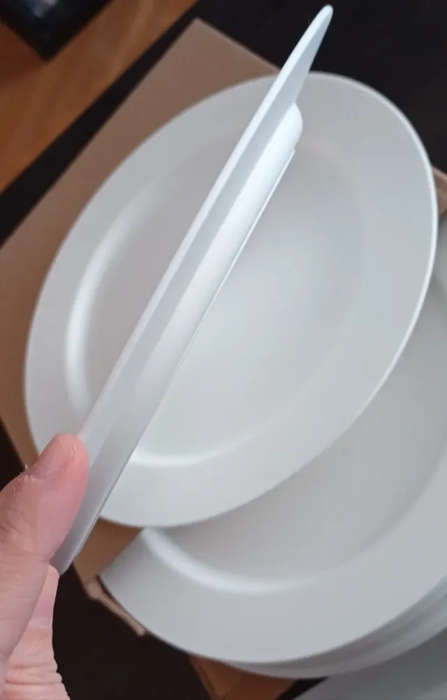 Platos de plástico reutilizables