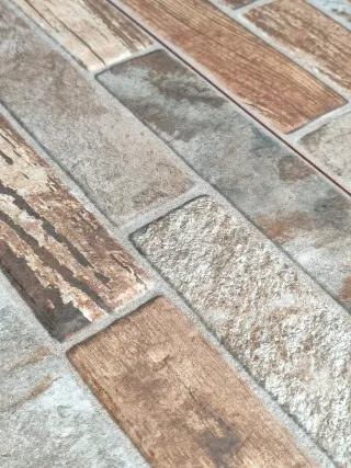 Revestimiento cerámico imitación madera 25x50
