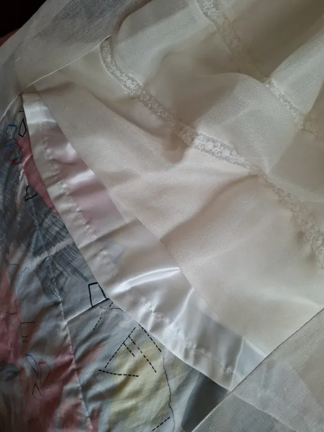 Vestido de Comunión Seda Natural Beige