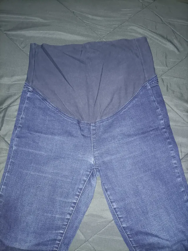 Pantalón vaquero premamá azul