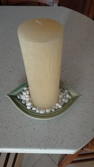 Candela decorativa con brillantini